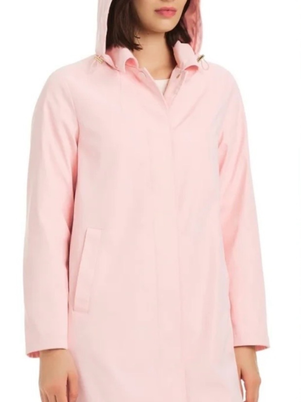 Kate Spade Light Pink Hooded Trench Coat